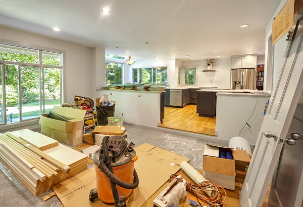 Professional Kitchen Island Installation technician working in Villanova, PA
